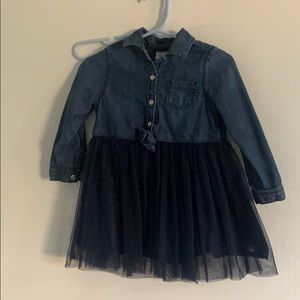 *Like new* 18 month jean and tulle toddler dress